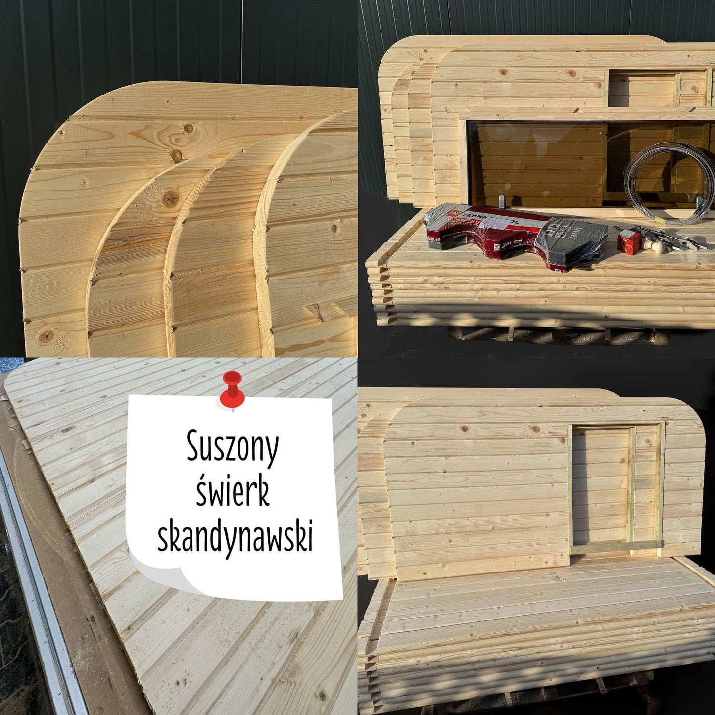 Square Sauna - Ósamsett
