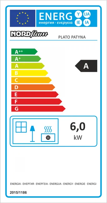 Plato Patina Eco 6 kW Nordflam Kamína