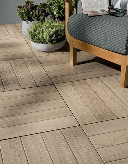 Patio Wood koraTER Porcelain tile 598x598