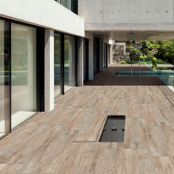 Patio Wood koraTER Porcelain tile 598x598